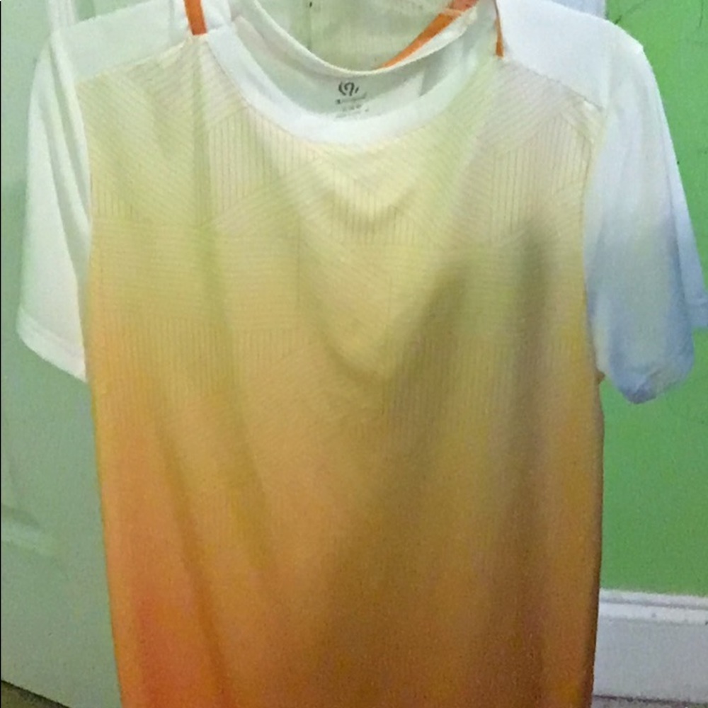 Champion dry fit orange and white